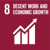 Promote sustained, inclusive and sustainable economic growth, full and productive employment and decent work for all sdg-logo-8